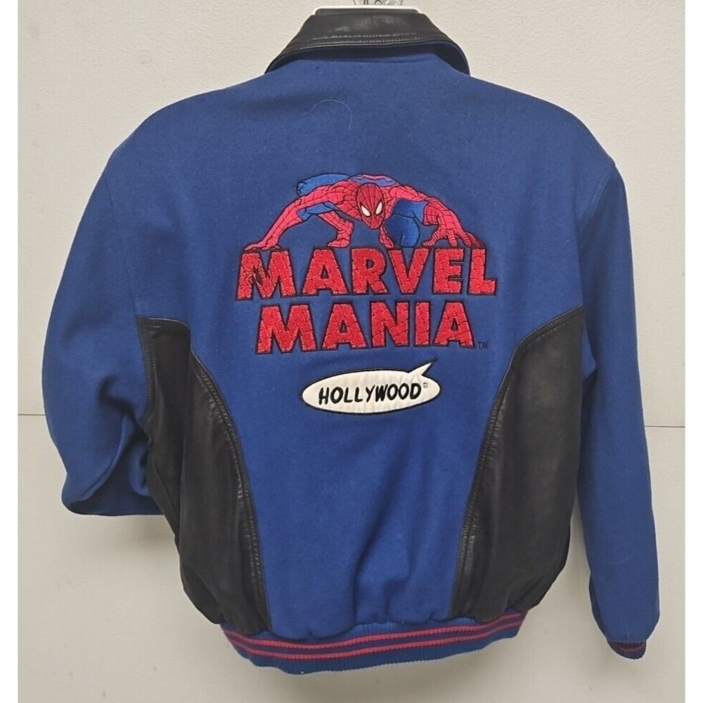 Vintage 1990s Spider-Man Embroidered Marvel Comics Jacket Mens Small Rare